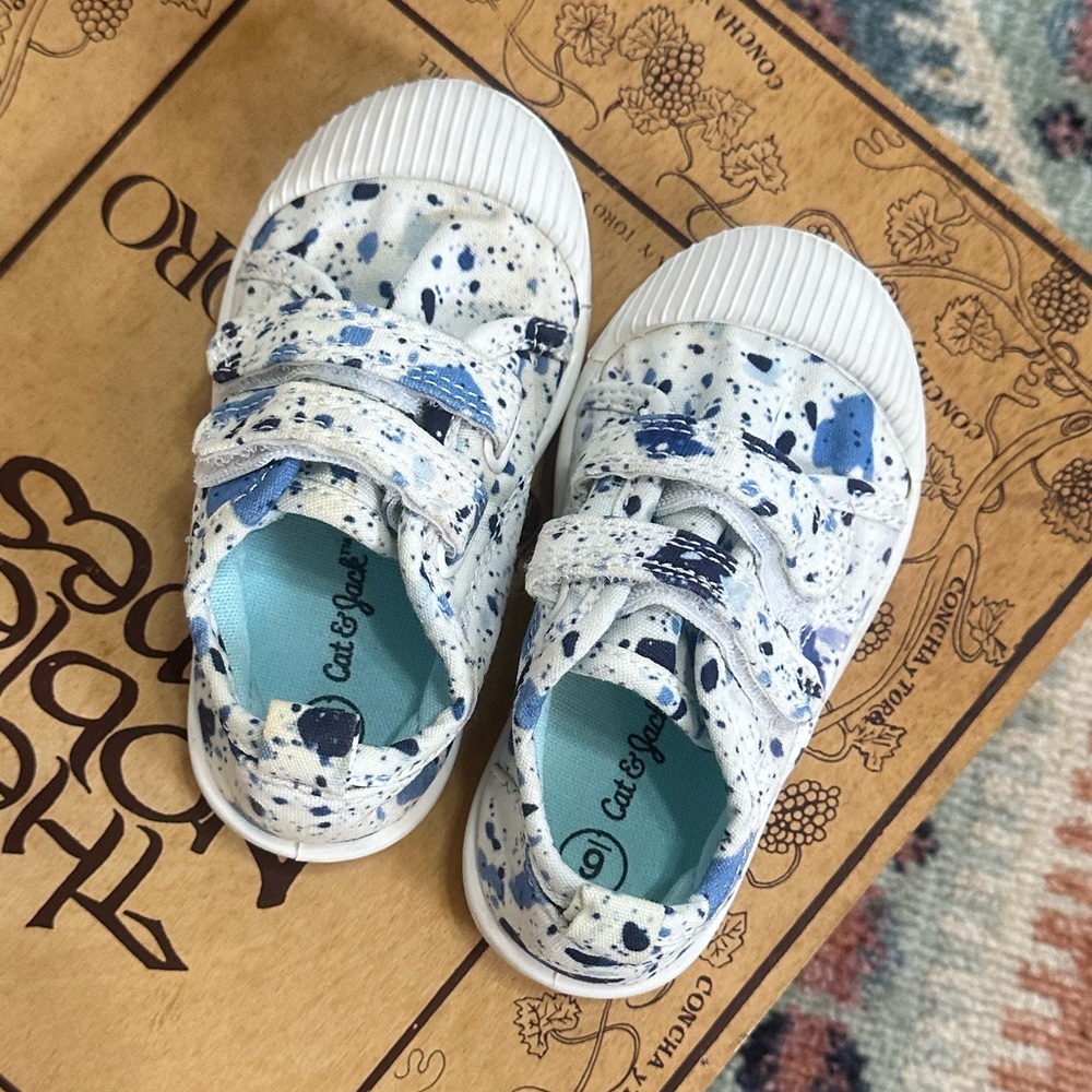 Cat & Jack Toddler Parker Sneaker Blue Size Stylish Kids Sneakers - Blue White - Picture 2 of 13